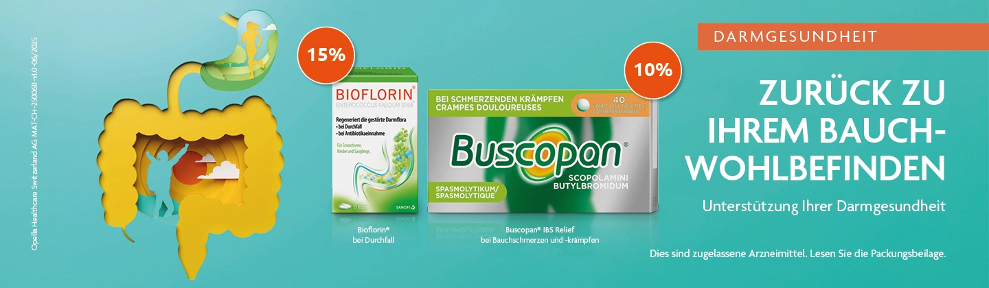 Bioflorin, Buscopan