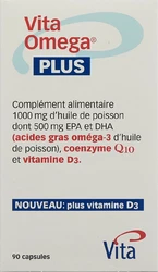 Vita Omega Plus Kapsel 1g Fischöl 30mg Q10