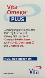 Vita Omega Plus Kapsel 1g Fischöl 30mg Q10