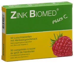 Zink Biomed plus C Lutschtablette Himbeer