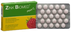 Zink Biomed plus C Lutschtablette Himbeer