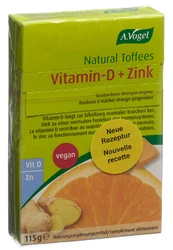 A. Vogel Natural Toffees Vitamin D+Zink Orangen-Ingwer
