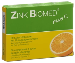 Zink Biomed plus C Lutschtablette Orange