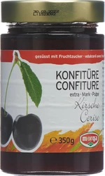 morga Konfitüre Kirschen schwarz mit Fruchtzucker