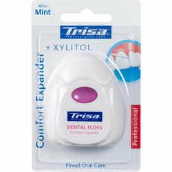 Trisa fil dentaire Comfort Expander 40m mint Xylitol
