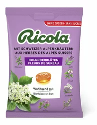 Ricola Kräuterbonbons Holunderblüten ohne Zucker mit Stevia