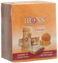 IBONS Ingwer Bonbon Display Orange 12x60g