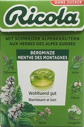 Ricola Kräuterbonbons Bergminze ohne Zucker mit Stevia