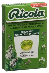 Ricola Bergminze Kräuterbonbons ohne Zucker mit Stevia