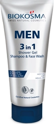 BIOKOSMA MEN 3 in 1 Shower Gel & Shampoo & Face Wash