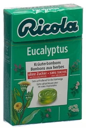 Ricola Eucalyptus Kräuterbonbons ohne Zucker Box