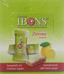 IBONS Ingwer Bonbon Display Zitrone 12x60g