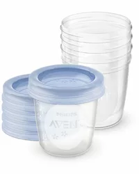 Philips Avent Aufbewahrungsbecher 180ml 5 Becher, 5 Deckel