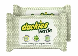 Duckies Verde feuchtes WC-Papier Duo
