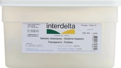 LGA Gelatine Kapseln Interdelta 00 transparent