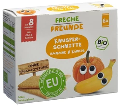 Freche Freunde Knusper-Schnitte Banane & Kürbis