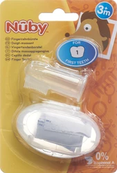 Nûby Finger-Zahnbürste mit Aufbewahrungsbox