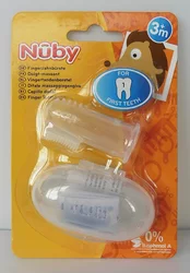 Nûby brosse à dents doigt avec boîte de rangement