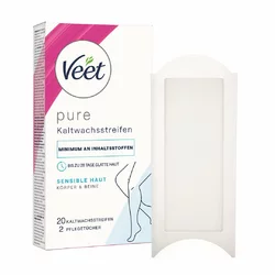 Veet Kaltwachsstreifen Beine & Körp Sensitive