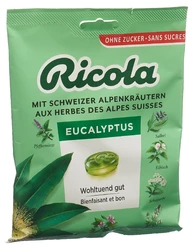 Ricola Kräuterbonbons Eucalyptus ohne Zucker mit Stevia