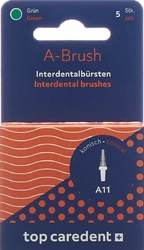 top caredent A11 IDBH-GK Interdentalbürste grün konisch >1.1mm