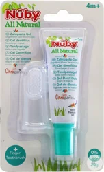 Nûby All Naturals Fingerzahnbürste und Zahncreme