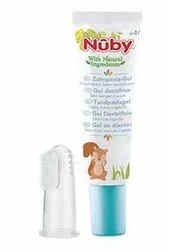 Nûby All Naturals Fingerzahnbürste und Zahncreme