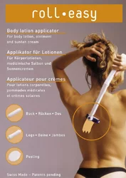 roll easy Applikator für Lotionen mit 4 Aufsätze