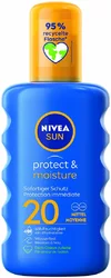 NIVEA Sun Protect & Moisture pflegendes Sonnenspray LSF 20