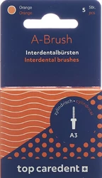 top caredent A3 IDBH-O Interdentalbürste orange >0.9mm