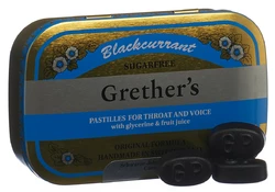 Grethers Blackcurrant pastilles sans sucre
