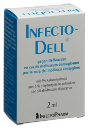 Infectodell bei Dellwarzen Lösung