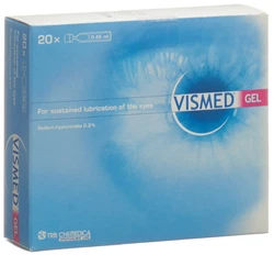 Vismed Gel 3 mg/ml Hydrogel Benetzung des Auges