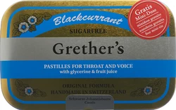 Grethers Blackcurrant Pastillen ohne Zucker