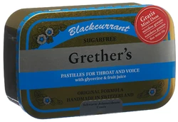 Grethers Blackcurrant Pastillen ohne Zucker