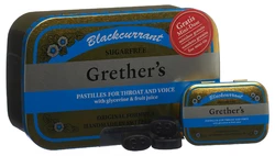 Grethers Blackcurrant Pastillen ohne Zucker