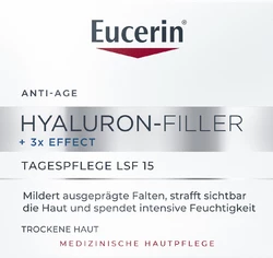 Eucerin Hyaluron-Filler Tagespflege trockene Haut LSF15