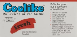 Coolike fresh serviettes rafraîchissantes sans alcool