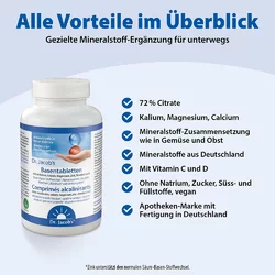 Dr. Jacob's Basentabletten Citrat-Mineralstoffe Kalium Magnesium Calcium