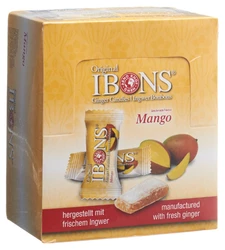 IBONS Ingwer Bonbon Display Mango 12x60g