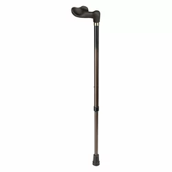 Sahag Metallstock schwarz-bronze -130kg 74-94cm Fischergriff links Softgriff schwarz