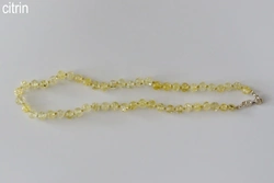 Amberstyle Bernsteinkette citrin 32cm mit Karabinerverschluss