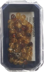 Amberstyle Bernsteinkette citrin cognac 32cm mit Karabinerverschluss