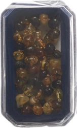 Amberstyle Bernsteinkette multicolor glanz 36cm mit Karabinerverschluss