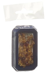 Amberstyle Bernsteinkette citrin cognac 36cm mit Karabinerverschluss
