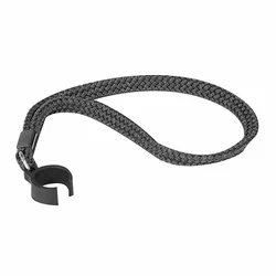 Sahag Stockschlaufe Kordel schwarz mit Clip