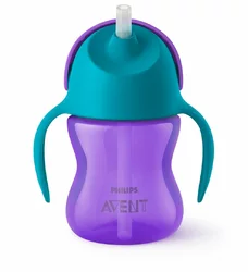 Philips Avent tasse avec paille 200ml girl lilas