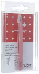 rubis Pinzette schräg rosa Inox