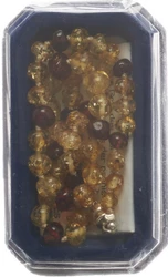 Amberstyle Bernsteinkette citrin cognac 32cm mit Magnetverschluss