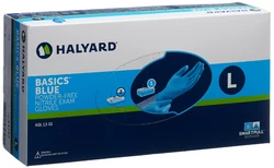 HALYARD Untersuchungshandschuhe L Nitril Basic blau